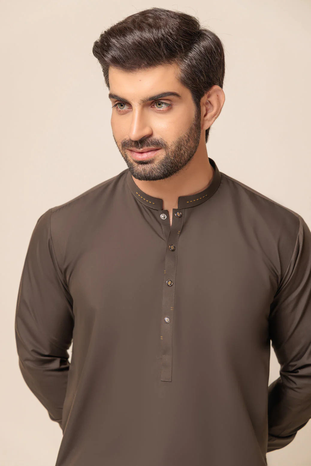 CAROB-BLENDED-SHALWAR SUIT - (GSBW23-009) - Image 2