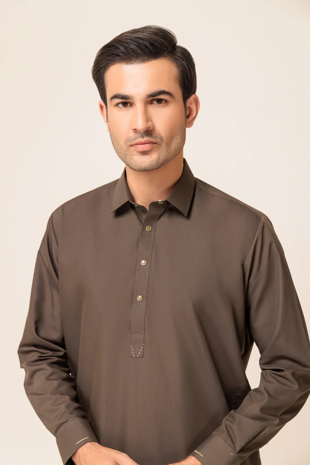 CAROB-BLENDED-SHALWAR SUIT - (GSSW23-011) - Image 2