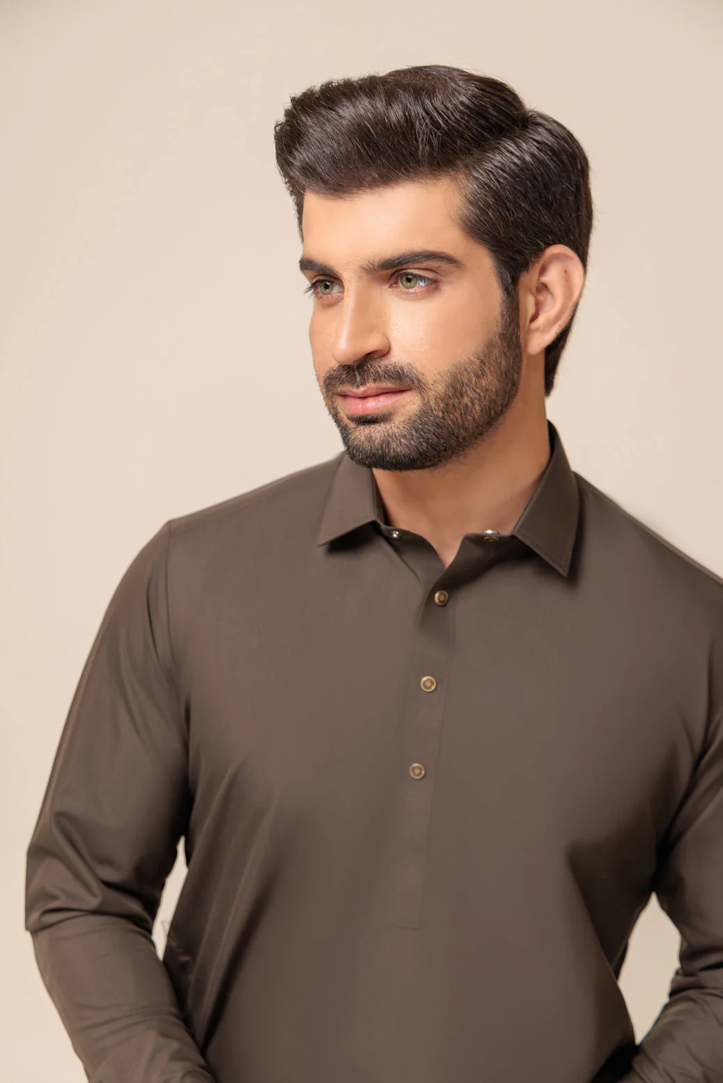 CAROB-BLENDED-SHALWAR SUIT - (GSSW23-060) - Image 4