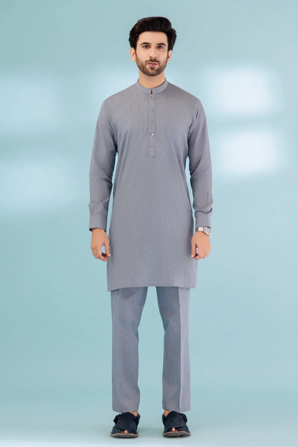CAVIAR-BLENDED-KURTA PAJAMA TROUSER - (KSB23-013) - Image 2
