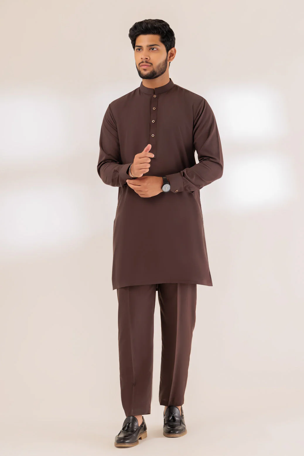 CEDAR-BLENDED-KURTA PAJAMA TROUSER - (KSS23-044) - Image 4