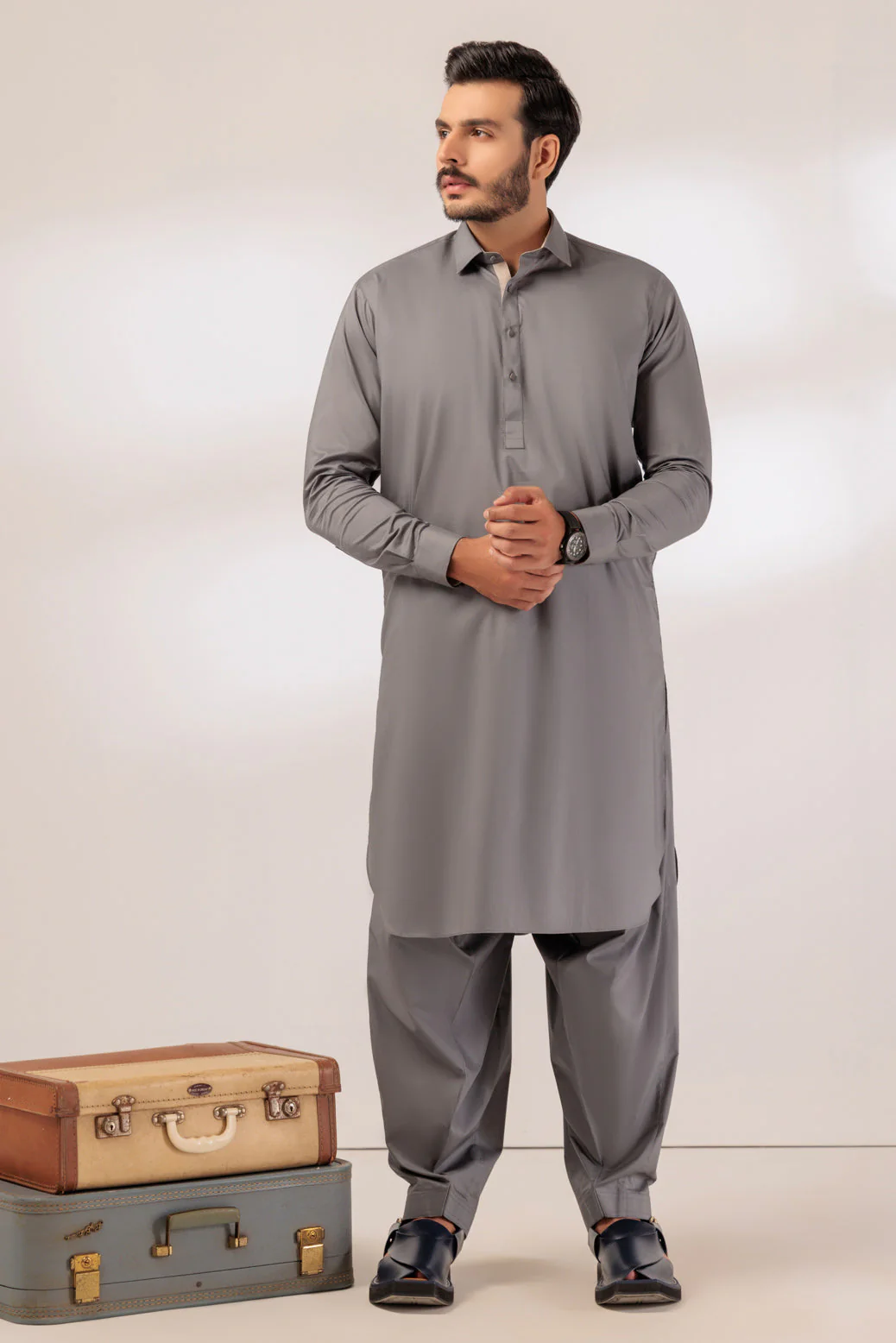 CEMENT-COTTON-SHALWAR SUIT - (GSSR24-024) - Image 4