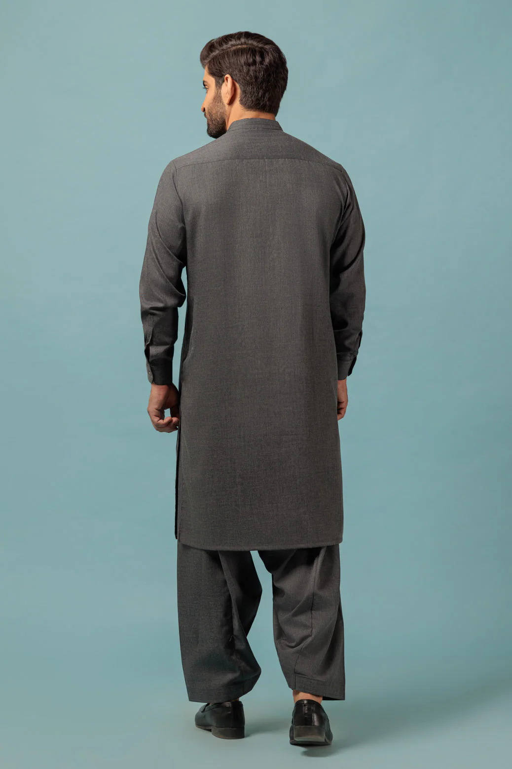 CHARCOAL-BLENDED-KURTA SHALWAR - (KSRW23-038) - Image 5