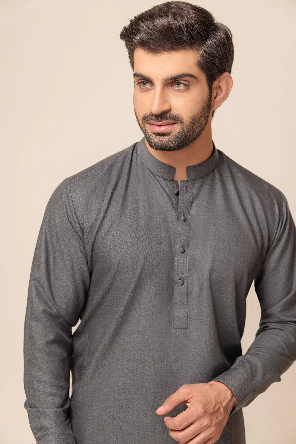 CHARCOAL-BLENDED-SHALWAR SUIT - (GSBW23-039) - Image 2