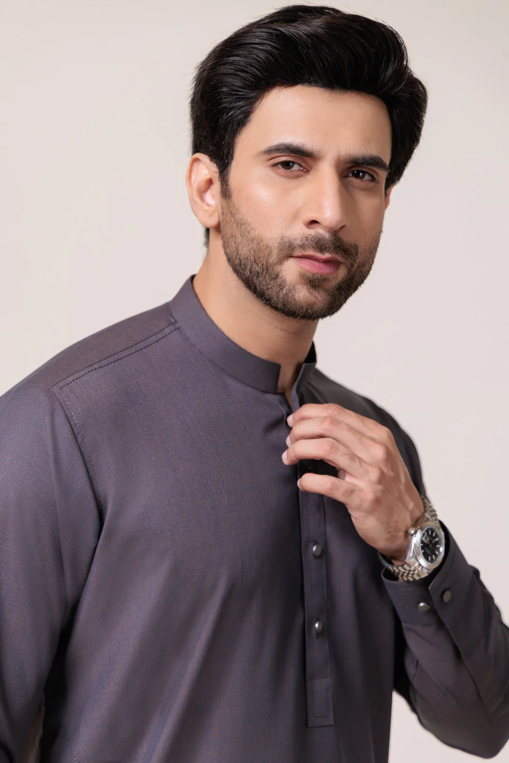 CHARCOAL-BLENDED-SHALWAR SUIT  - (GSBW24-008) - Image 3