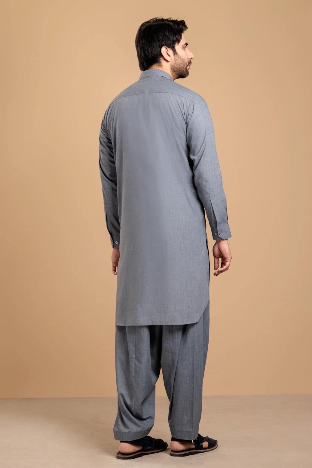 CHARCOAL-BLENDED-SHALWAR SUIT- (GSSS23-014) - Image 2
