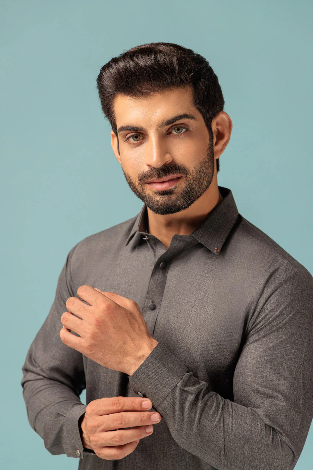 CHARCOAL-BLENDED-SHALWAR SUIT - (GSSW23-077) - Image 4