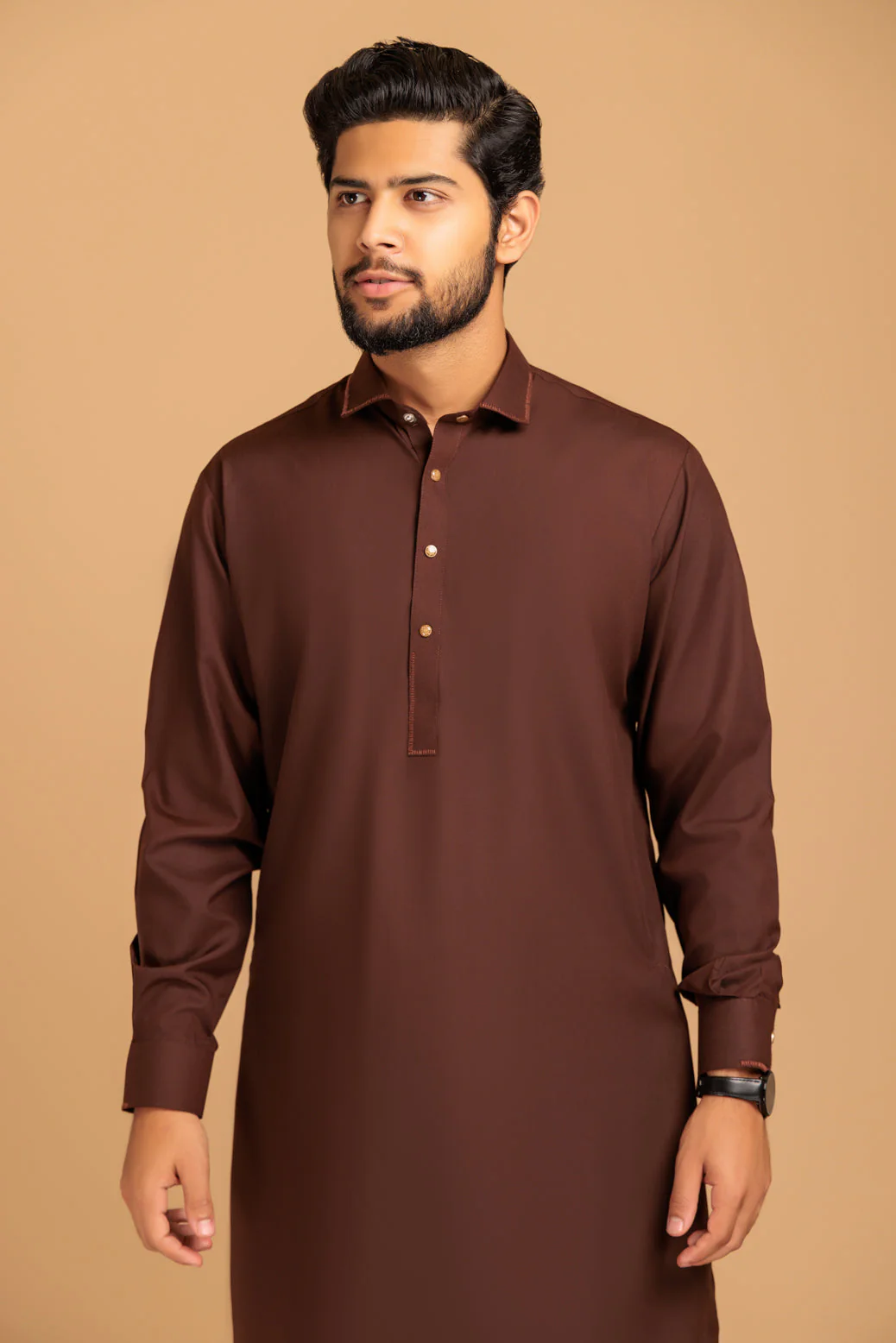 CHOCLAT-BLENDED-KURTA SHALWAR- (KSRS23-079) - Image 2