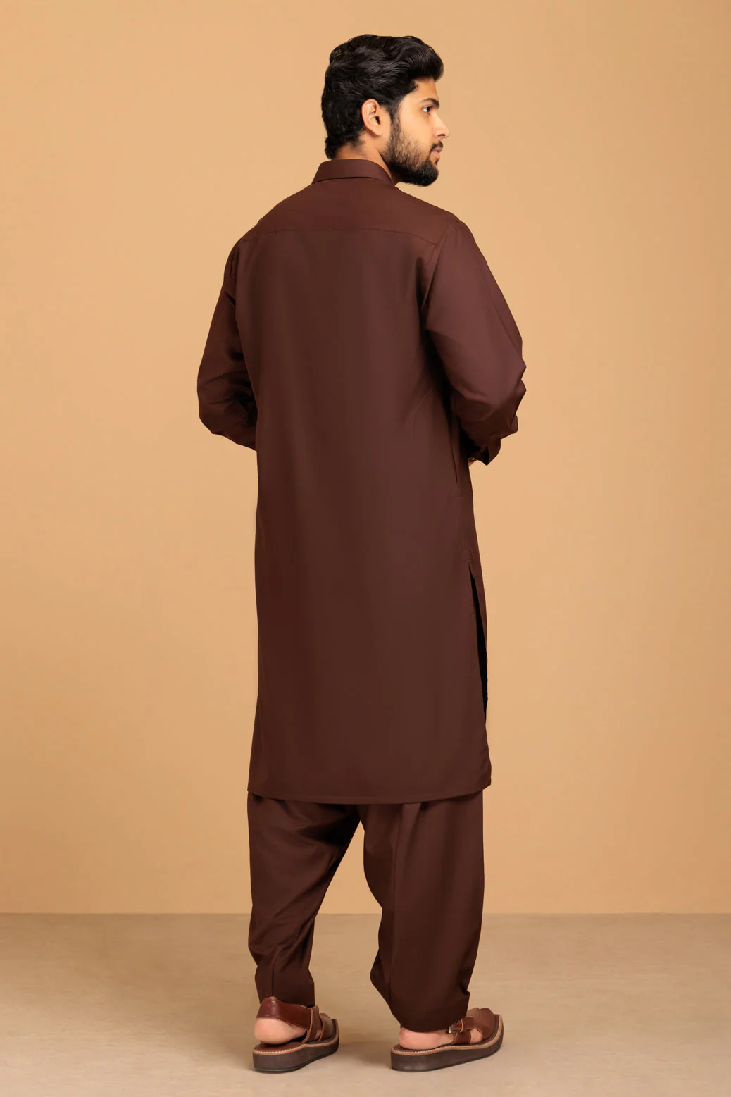 CHOCLAT-BLENDED-KURTA SHALWAR- (KSRS23-079) - Image 5
