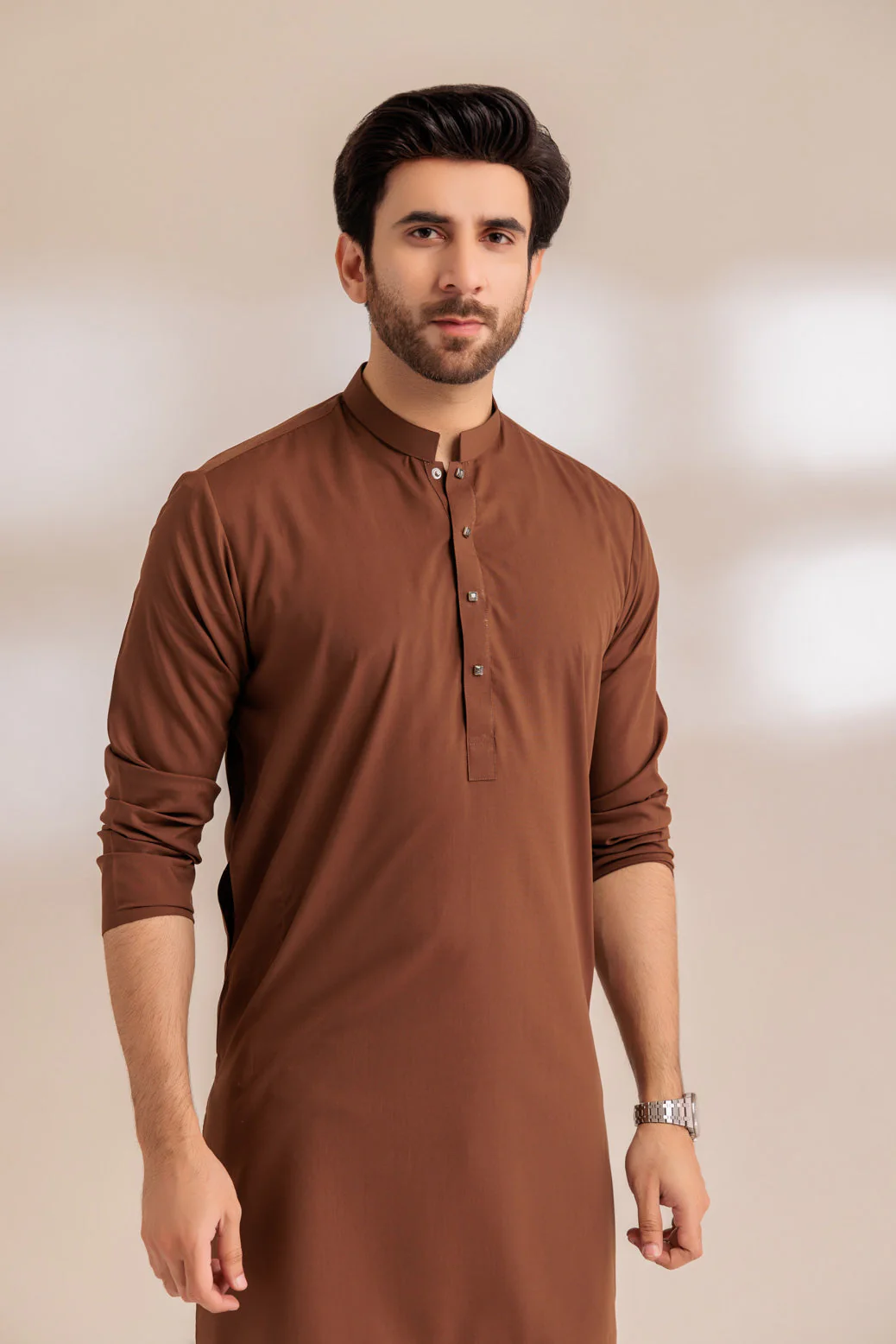CHOCO-BLENDED-KURTA PAJAMA TROUSER - (KSS23-055) - Image 2