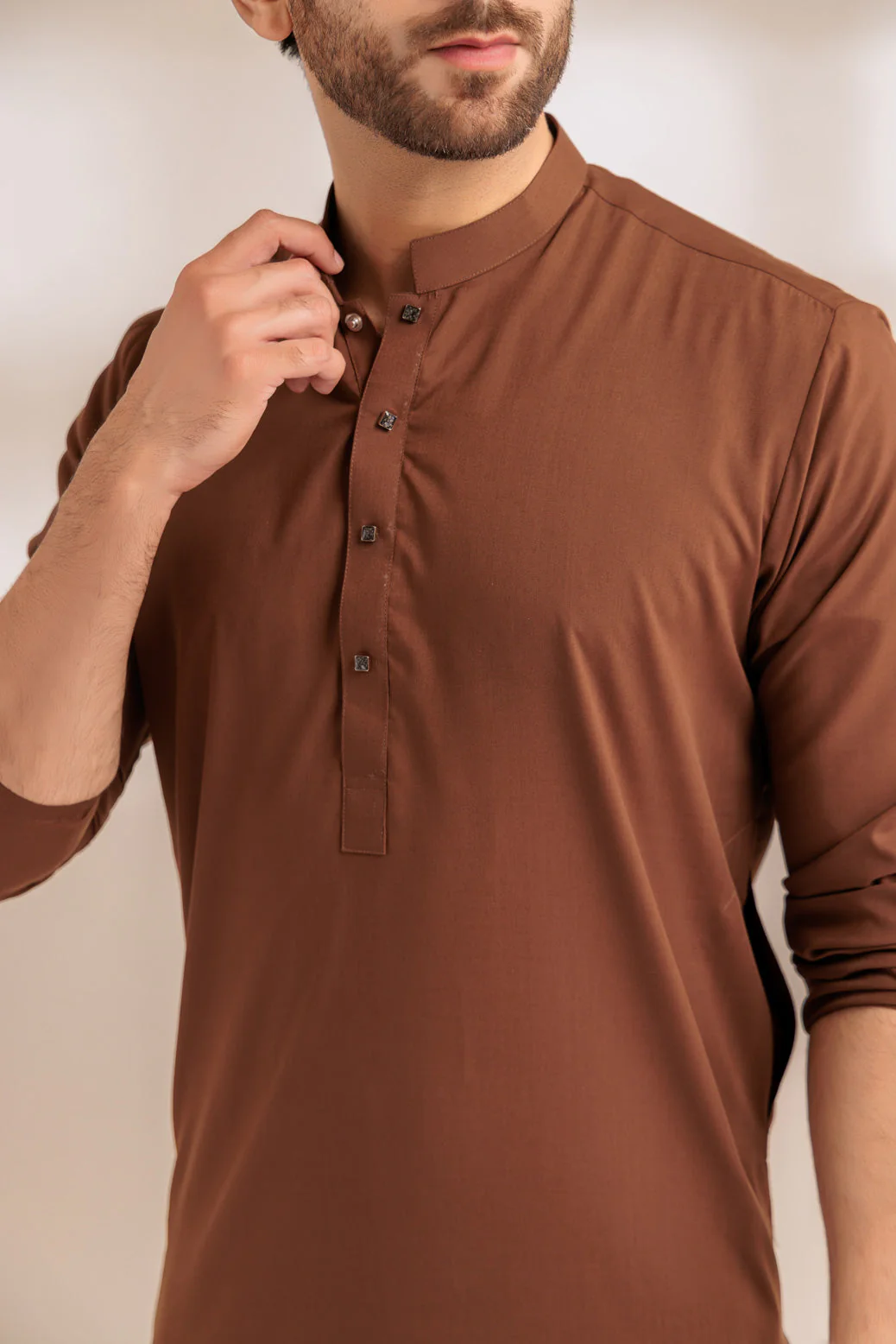 CHOCO-BLENDED-KURTA PAJAMA TROUSER - (KSS23-055) - Image 4