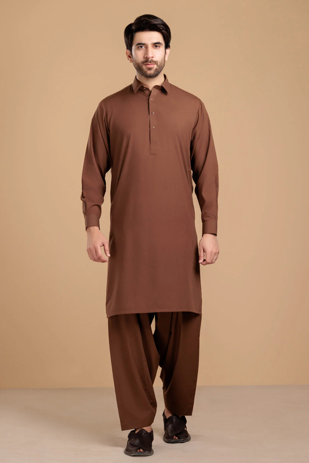 CHOCO-BLENDED-KURTA SHALWAR- (KSRS23-080) - Image 3
