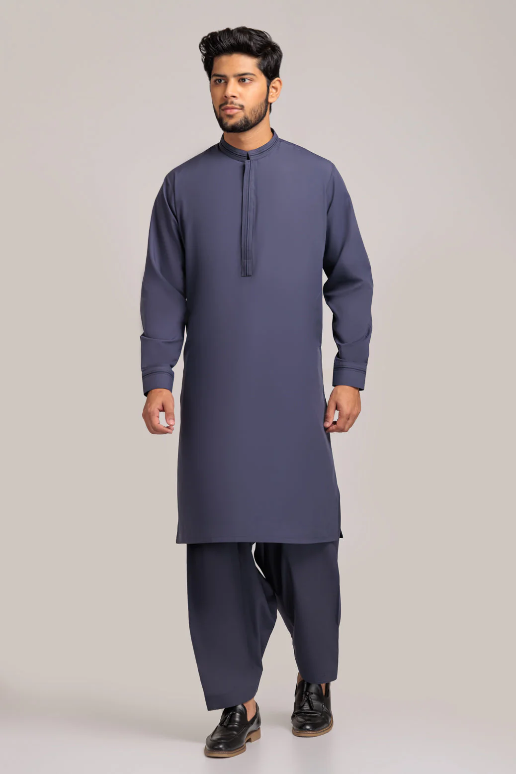 COAL-BLENDED-KURTA SHALWAR (KSRS23-020) - Image 3