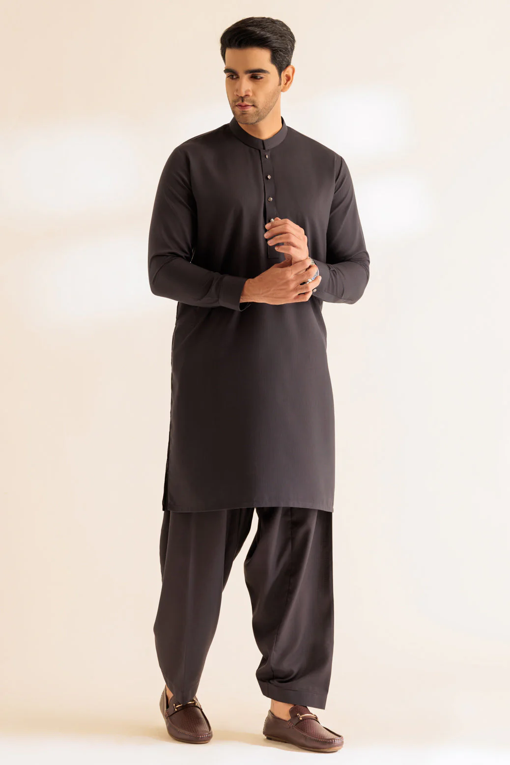 COAL-BLENDED-SHALWAR SUIT - (GSBS24-014) - Image 4