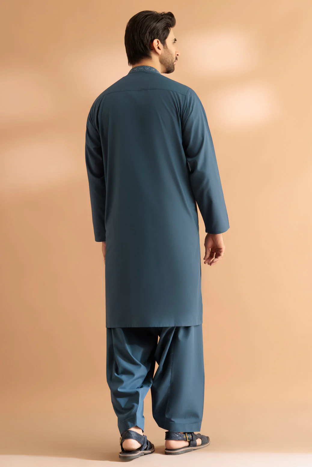 COBALT-BLENDED-KURTA SHALWAR - (KSRS24-022) - Image 5