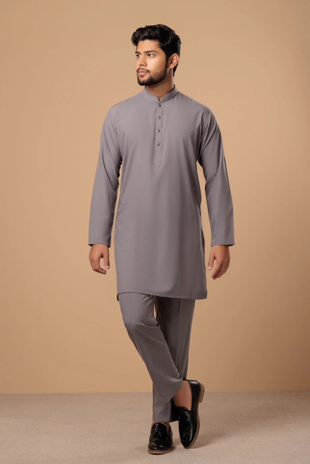 COIN-BLENDED-KURTA PAJAMA TROUSER- (KSS23-050) - Image 2
