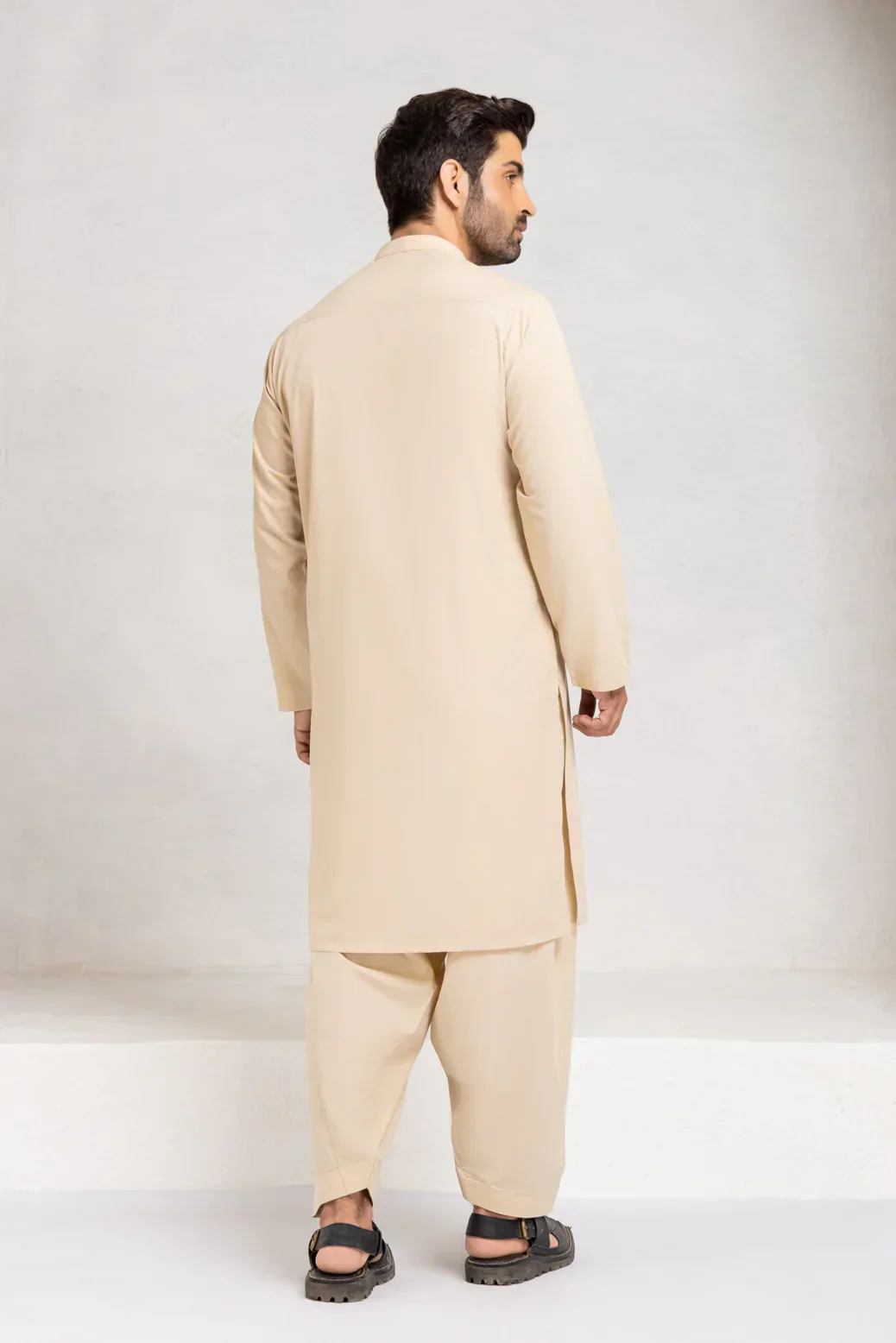 CREAM-BLENDED-KURTA SHALWAR (KSRS23-003) - Image 2