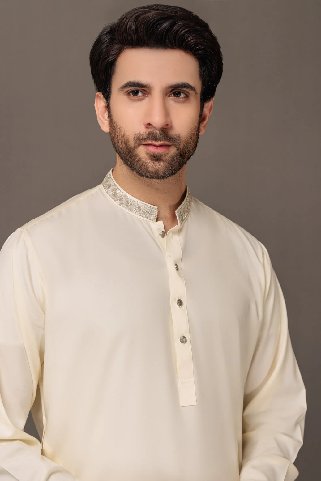 CREAM-BLENDED-KURTA SHALWAR - (KSRW23-041) - Image 2