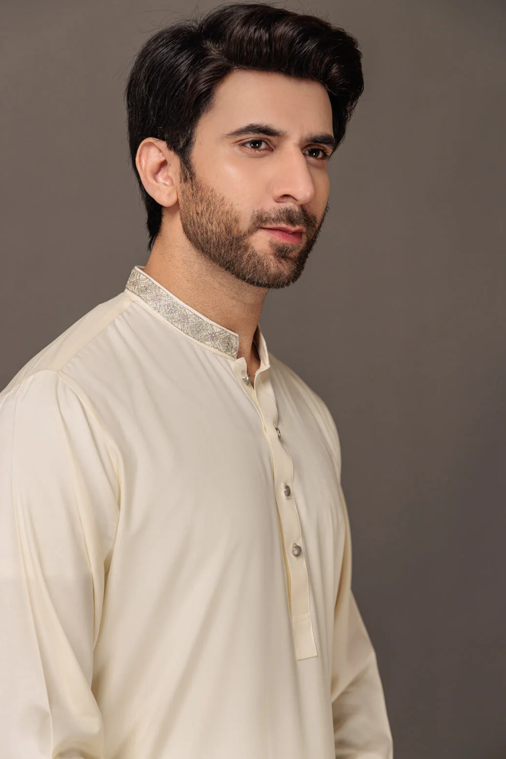 CREAM-BLENDED-KURTA SHALWAR - (KSRW23-041) - Image 3