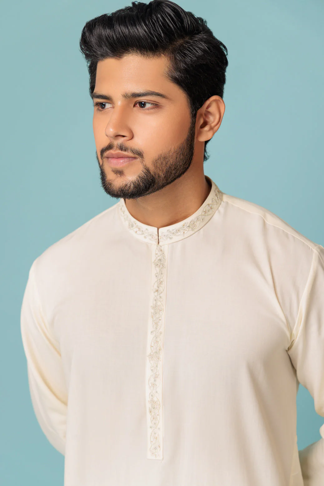 CREAM-BLENDED-KURTA SHALWAR - (KSRW23-046) - Image 3