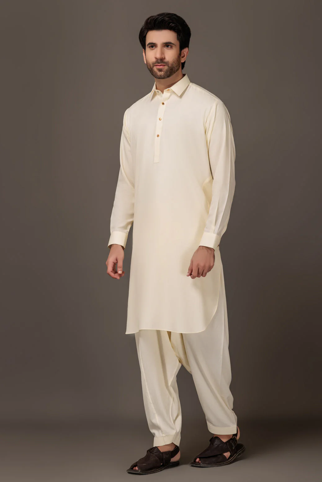 CREAM-BLENDED-SHALWAR SUIT - (GSSW23-089) - Image 4