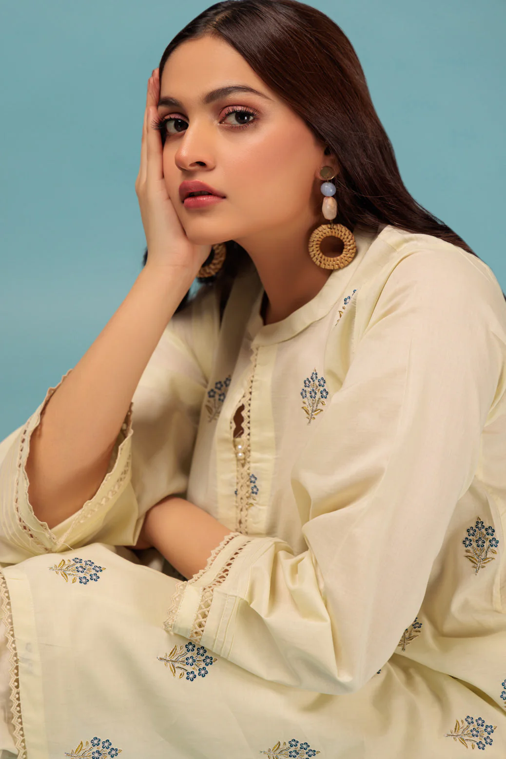 CREAM-CAMBRIC-2 PIECE (SRLS232P03) - Image 3