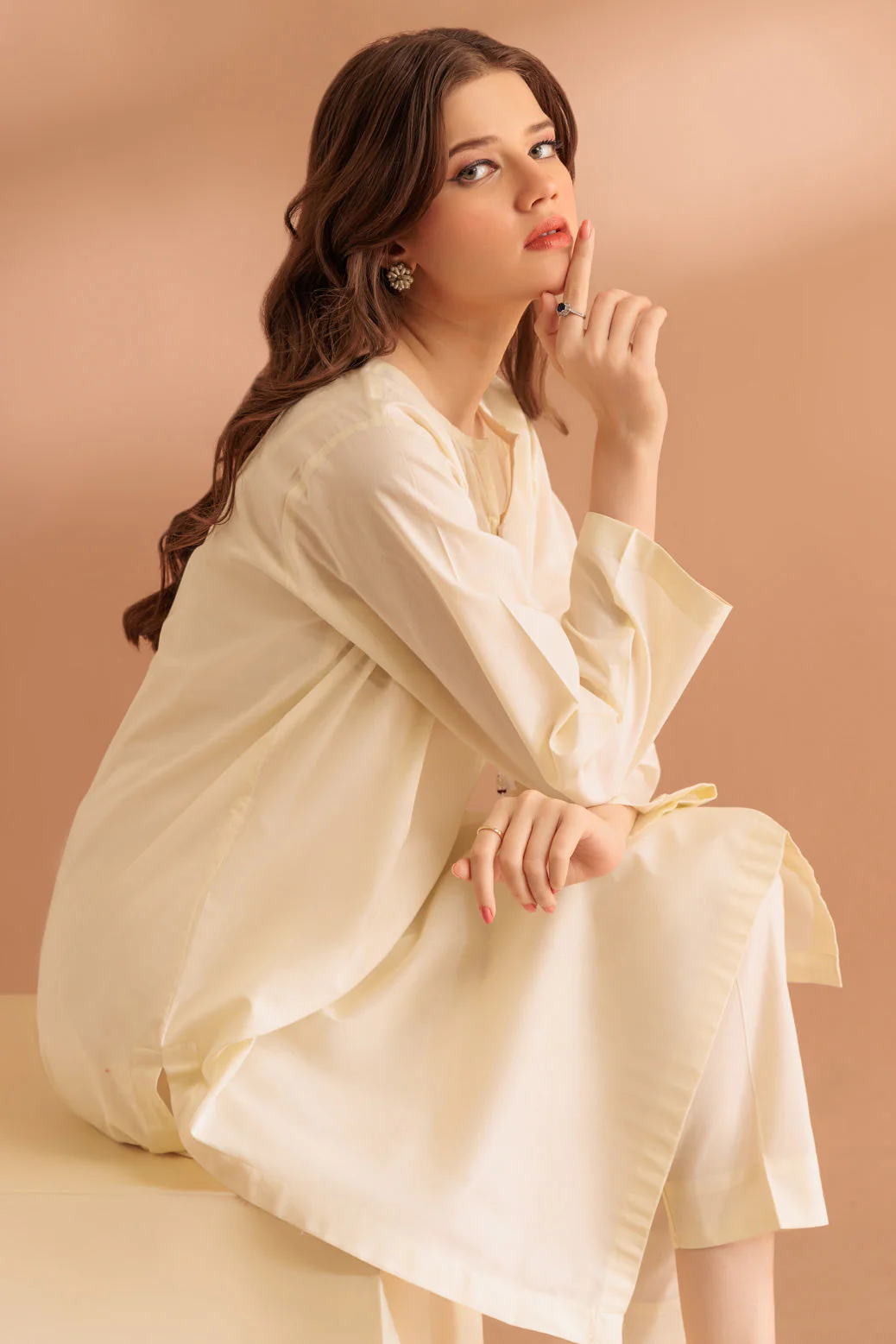 CREAM-CAMBRIC-2 PIECE (SS2242P27) - Image 3