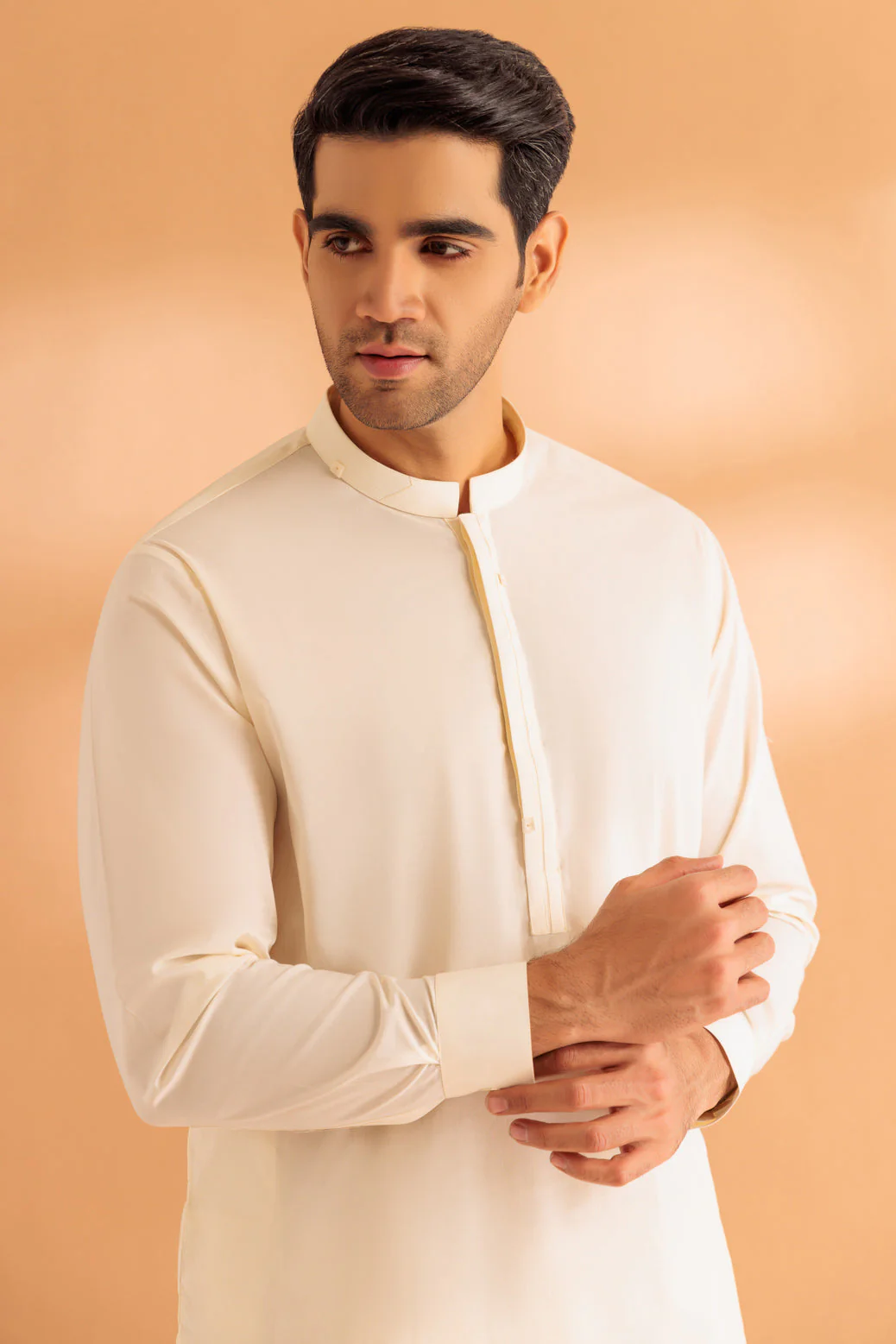 CREAM-COTTON-KURTA SHALWAR - (KSRS24-040) - Image 2