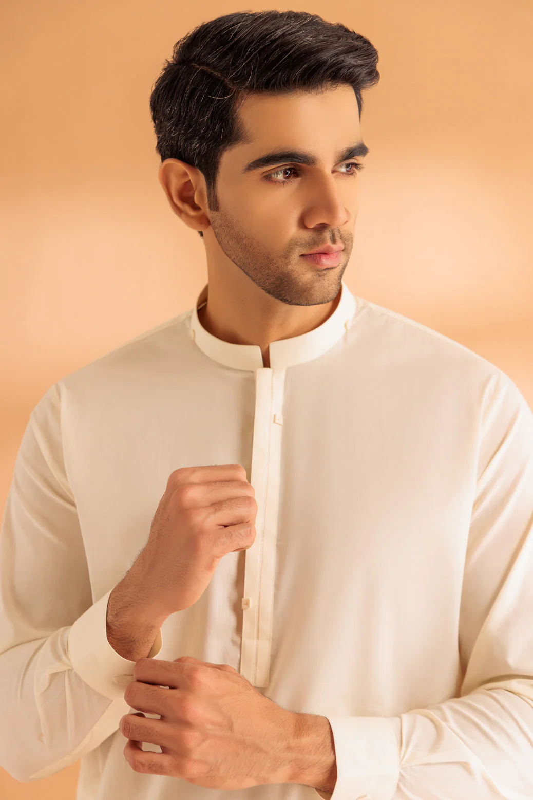 CREAM-COTTON-KURTA SHALWAR - (KSRS24-040) - Image 3