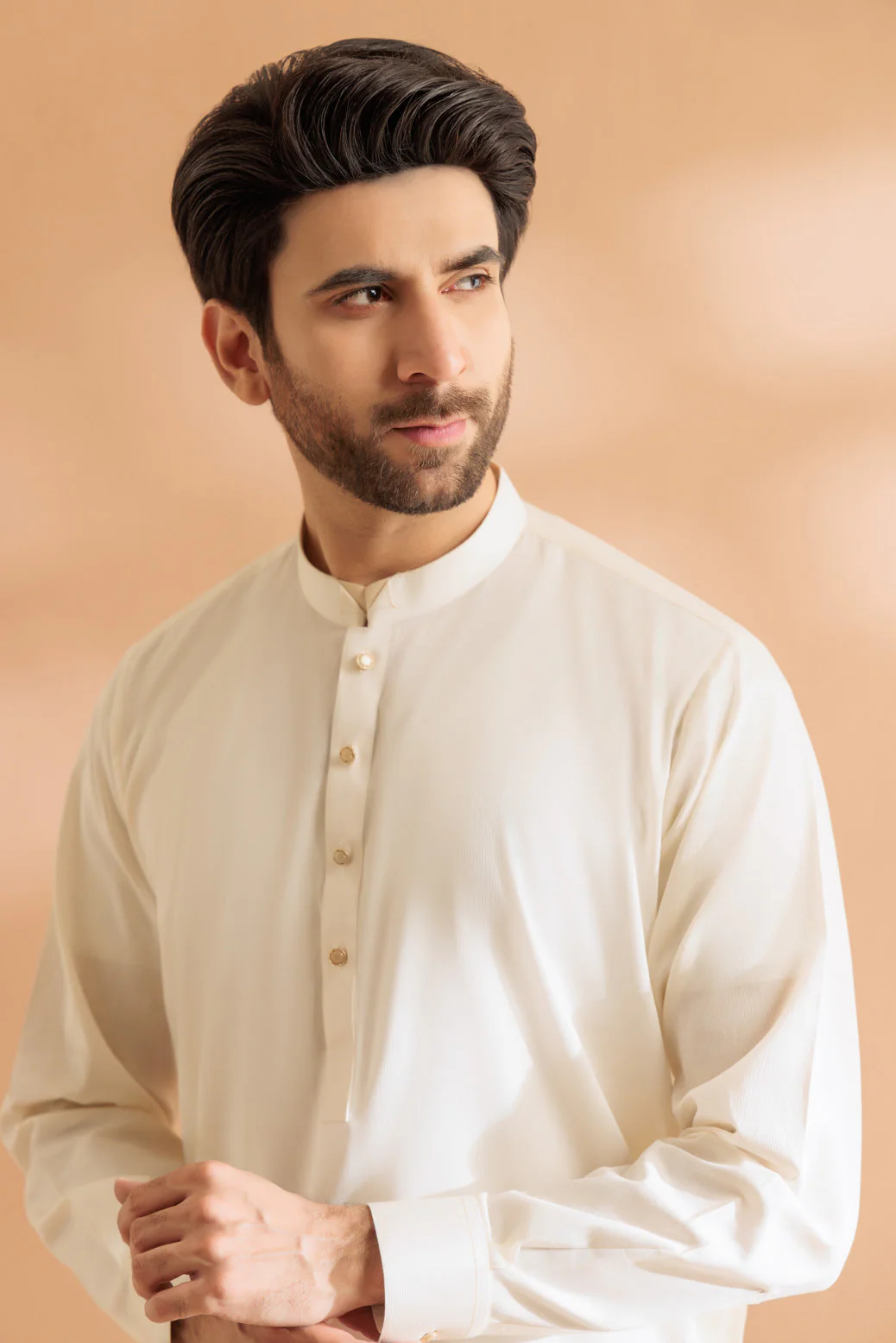 CREAM-COTTON-KURTA SHALWAR - (KSRS24-043) - Image 2