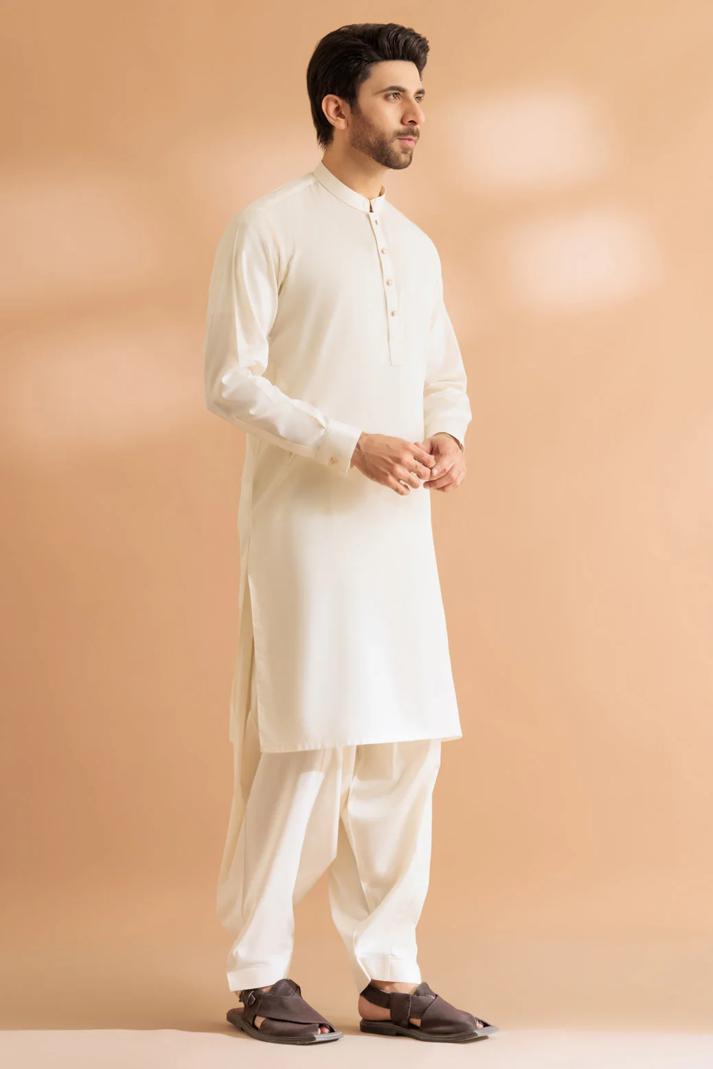 CREAM-COTTON-KURTA SHALWAR - (KSRS24-043) - Image 5