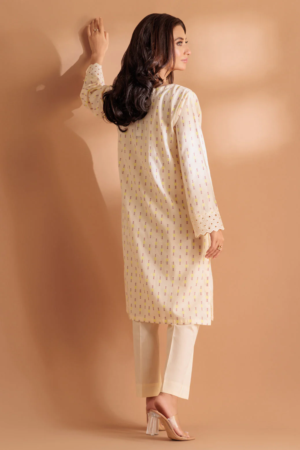 CREAM-JACQUARD-2 PIECE (SS5242P08) - Image 2