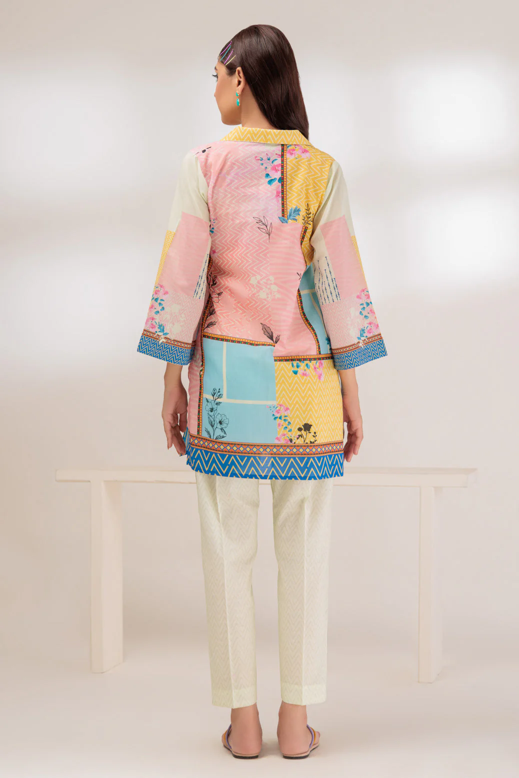 CREAM-LAWN-2 PIECE (BRAK232P01) - Image 2