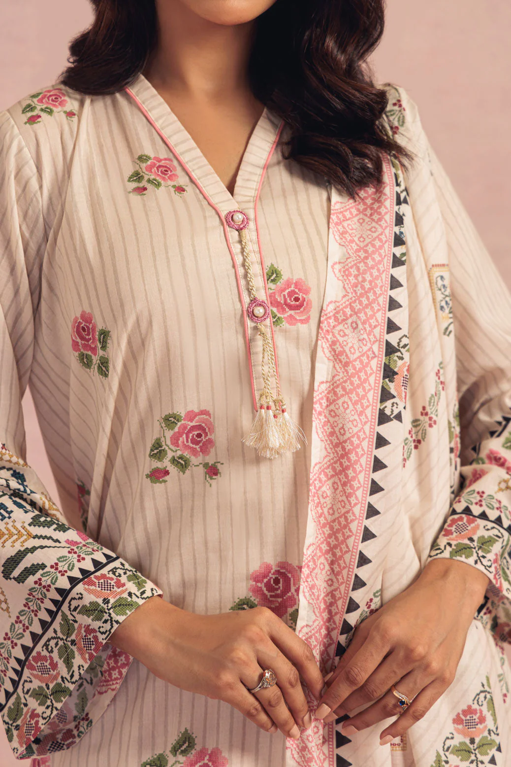 CREAM-LAWN-3 PIECE (BPS6243P14) - Image 2