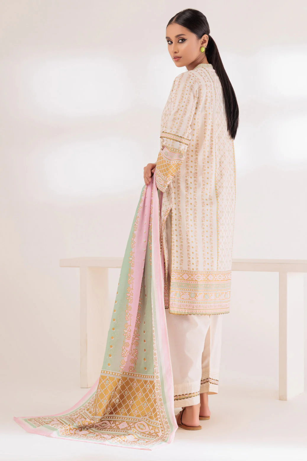CREAM-LAWN-3 PIECE (SAS233P84) - Image 2