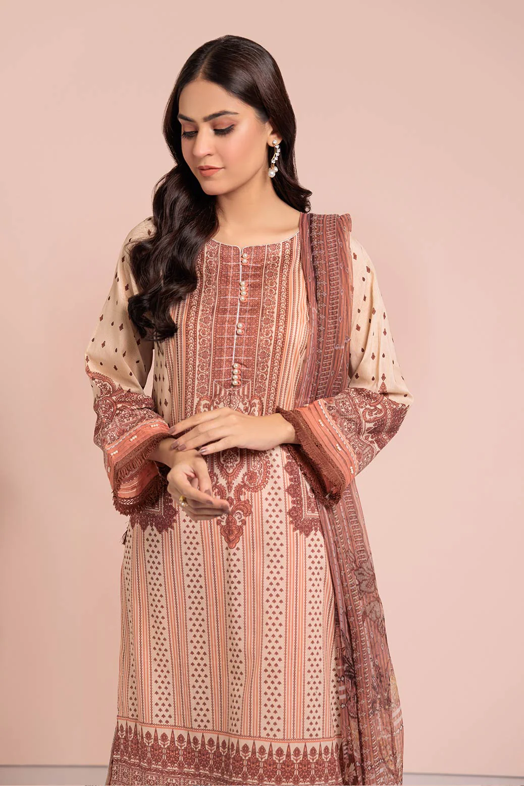 CREAM-LAWN-3 PIECE (SSS233P35) - Image 3