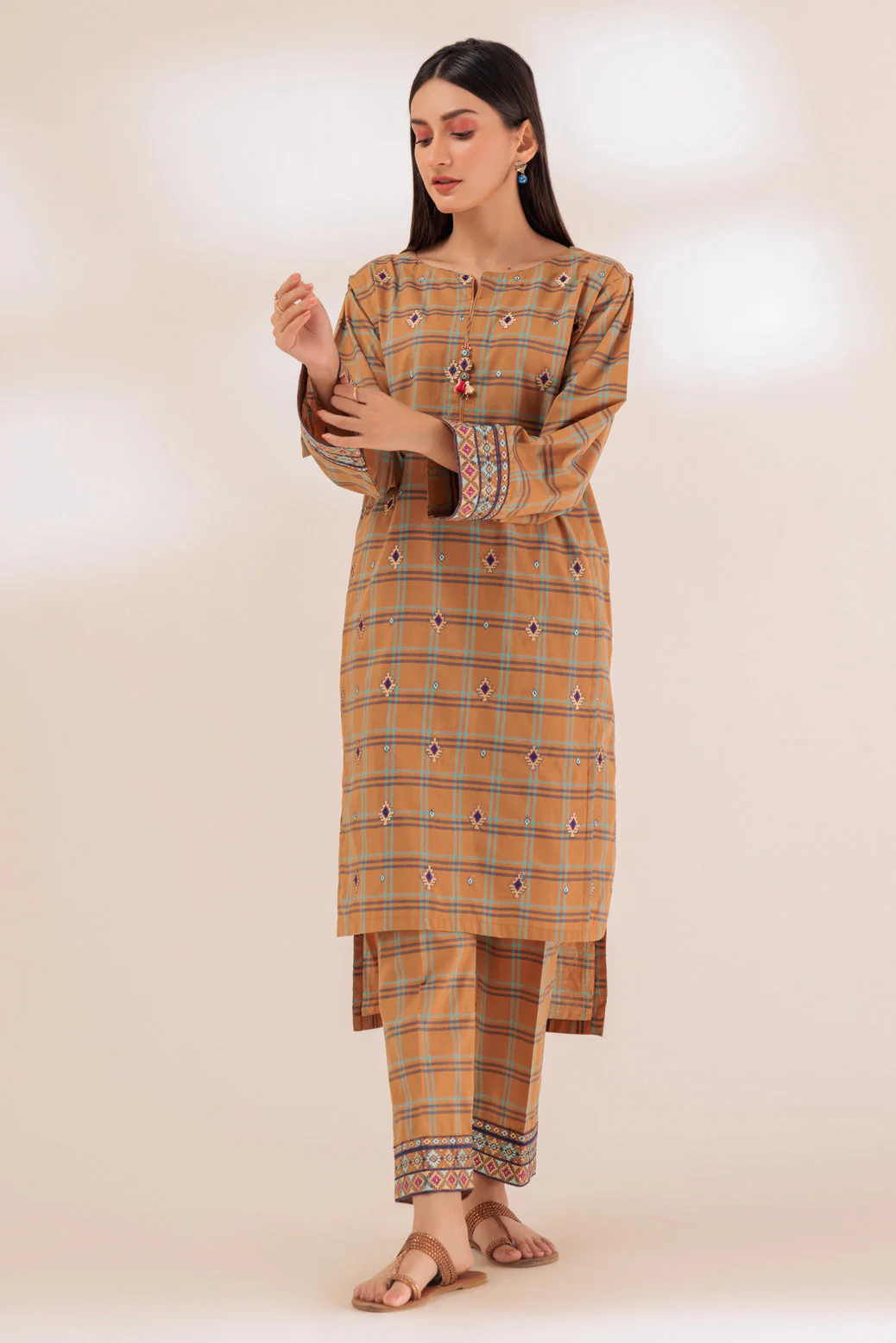 D-BEIGE-YARN-2 PIECE (PWS1232P12) - Image 2