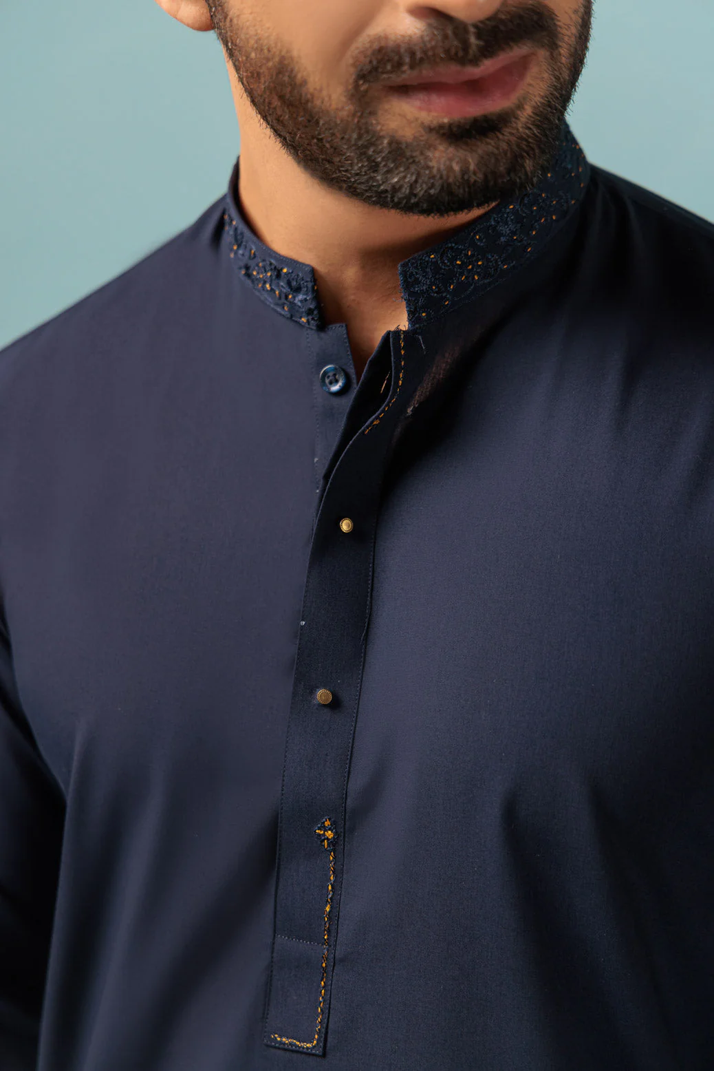 D-BLUE-BLENDED-KURTA SHALWAR - (KSRW23-009) - Image 3