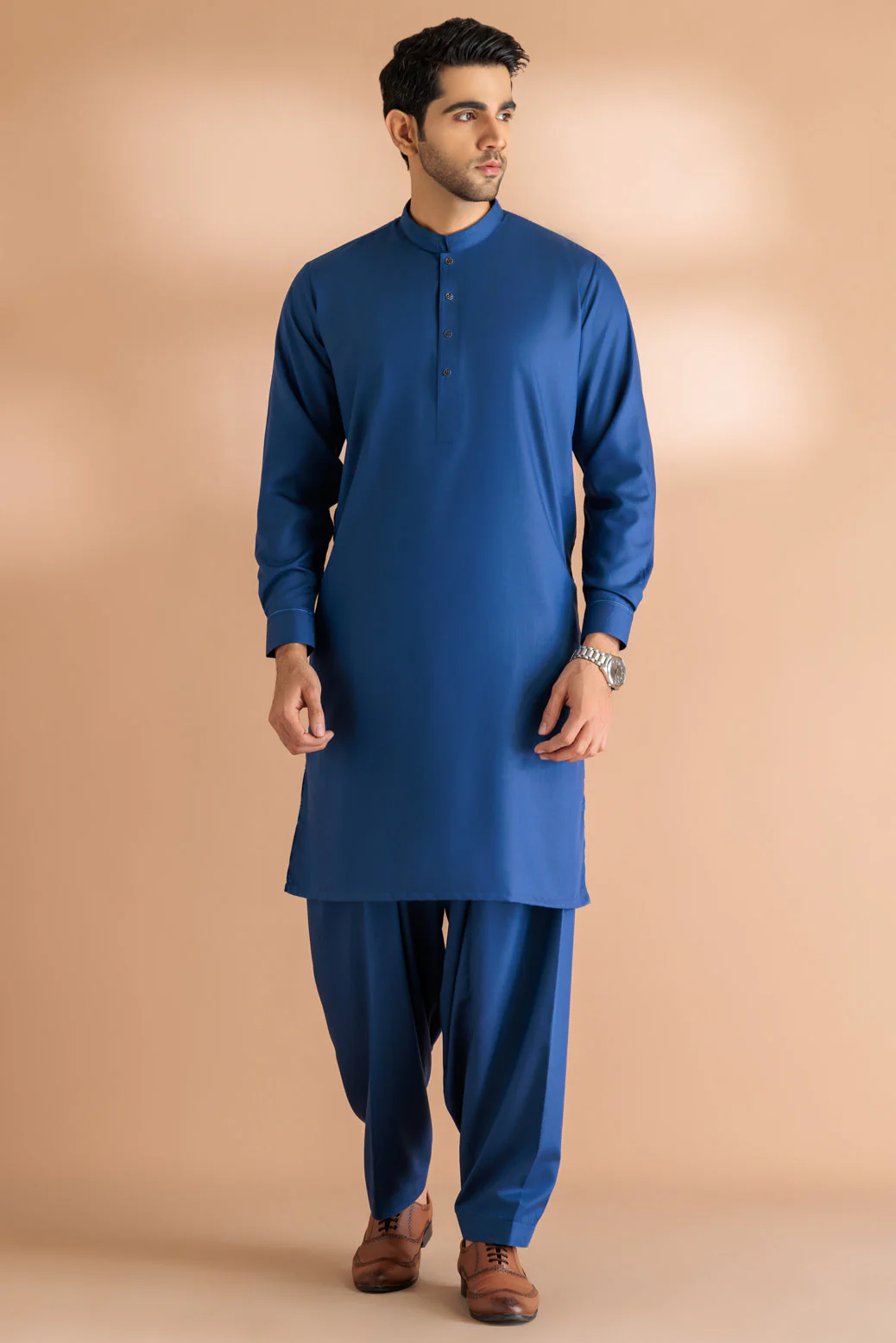 D-BLUE-BLENDED-KURTA SHALWAR - (KSRW23-016) - Image 4