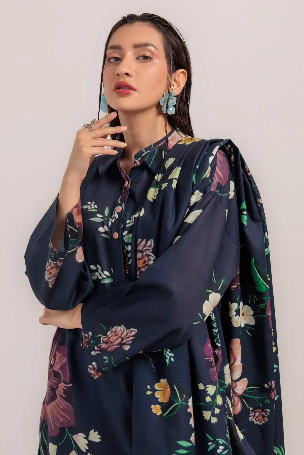 D-BLUE-KHADDAR-3 PIECE (WS2243P38) - Image 5