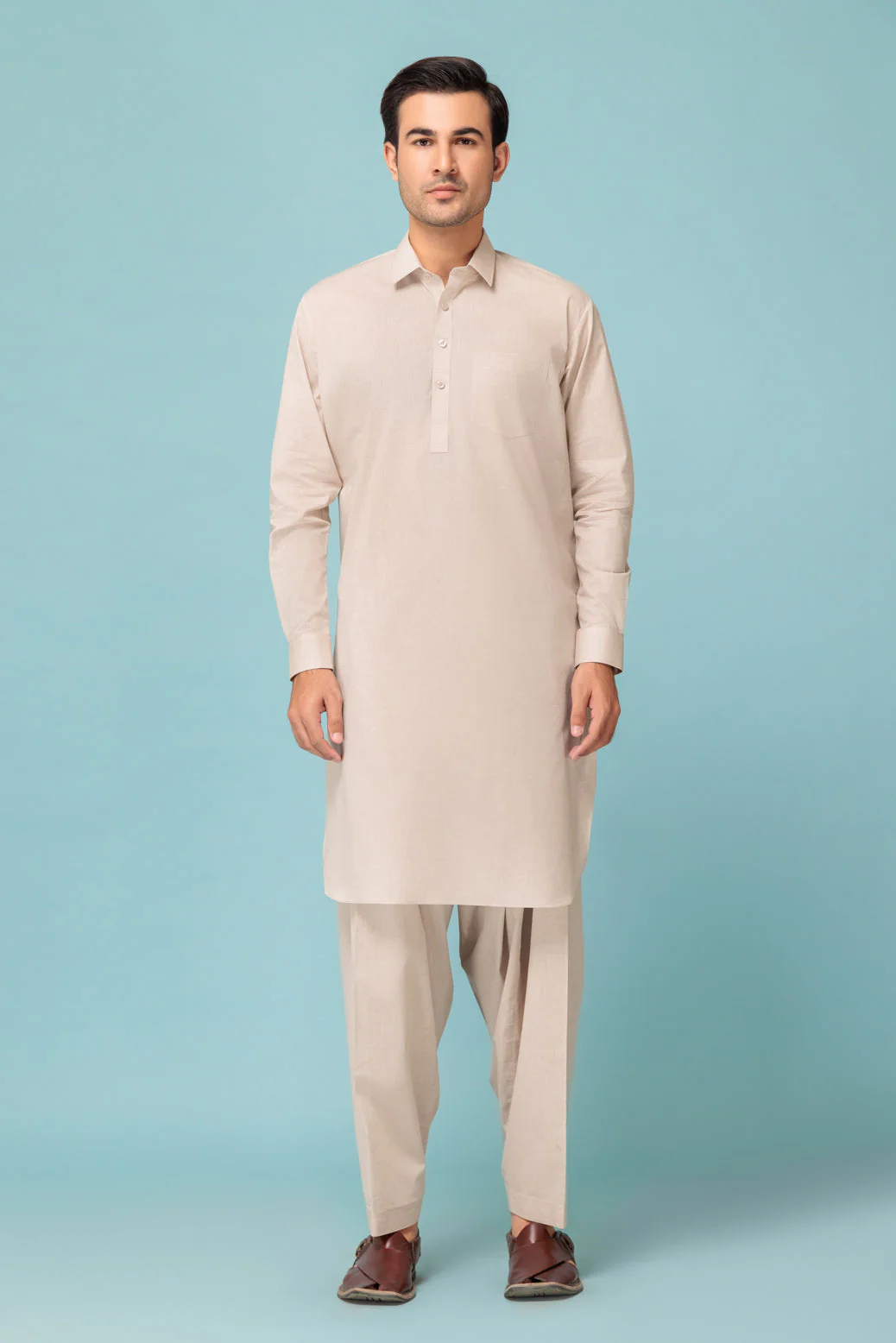 D-BLUE-YARN DYED-SHALWAR SUIT - (GSSB23-004) - Image 3