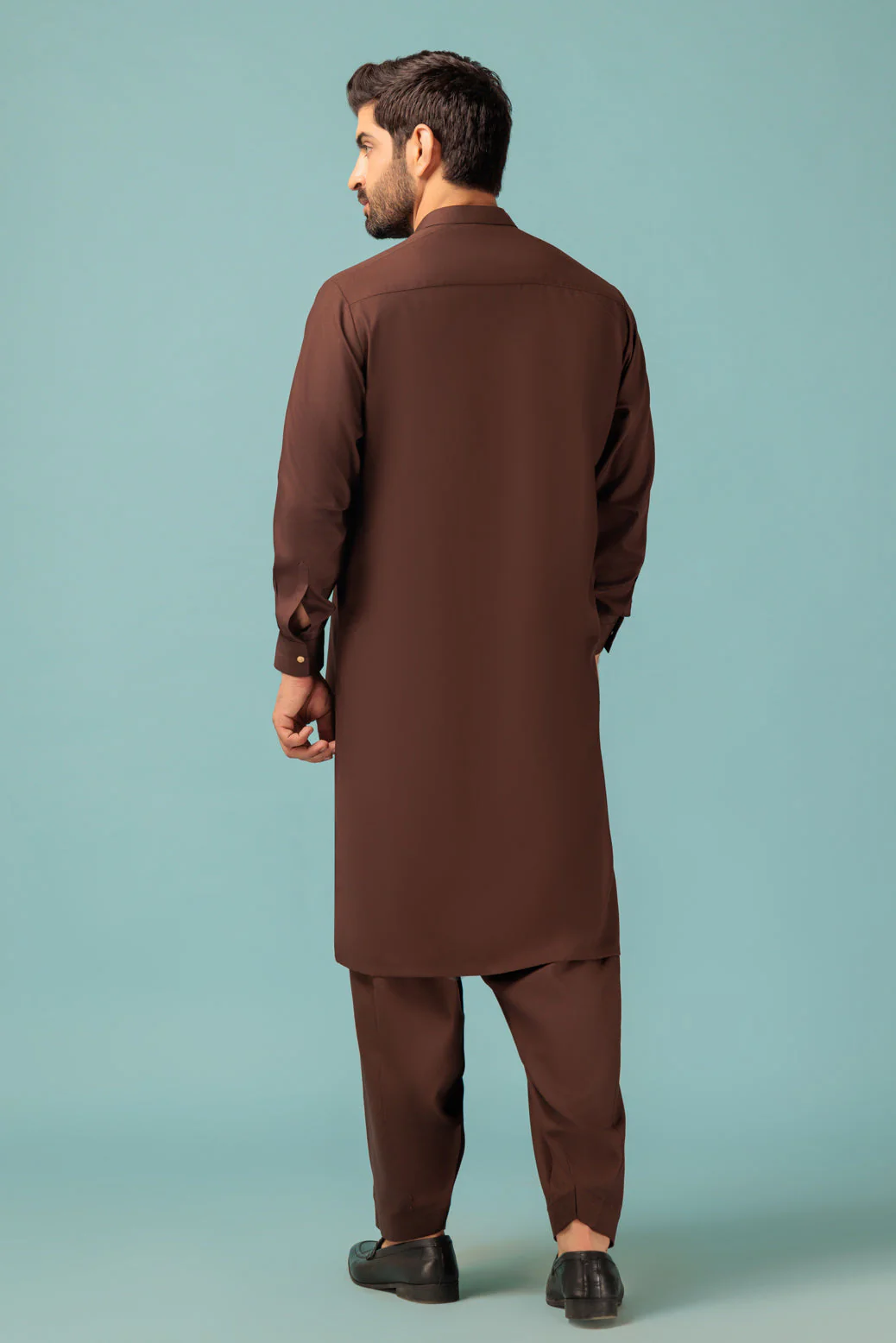 D-BROWN-BLENDED-KURTA SHALWAR - (KSRW23-032) - Image 5