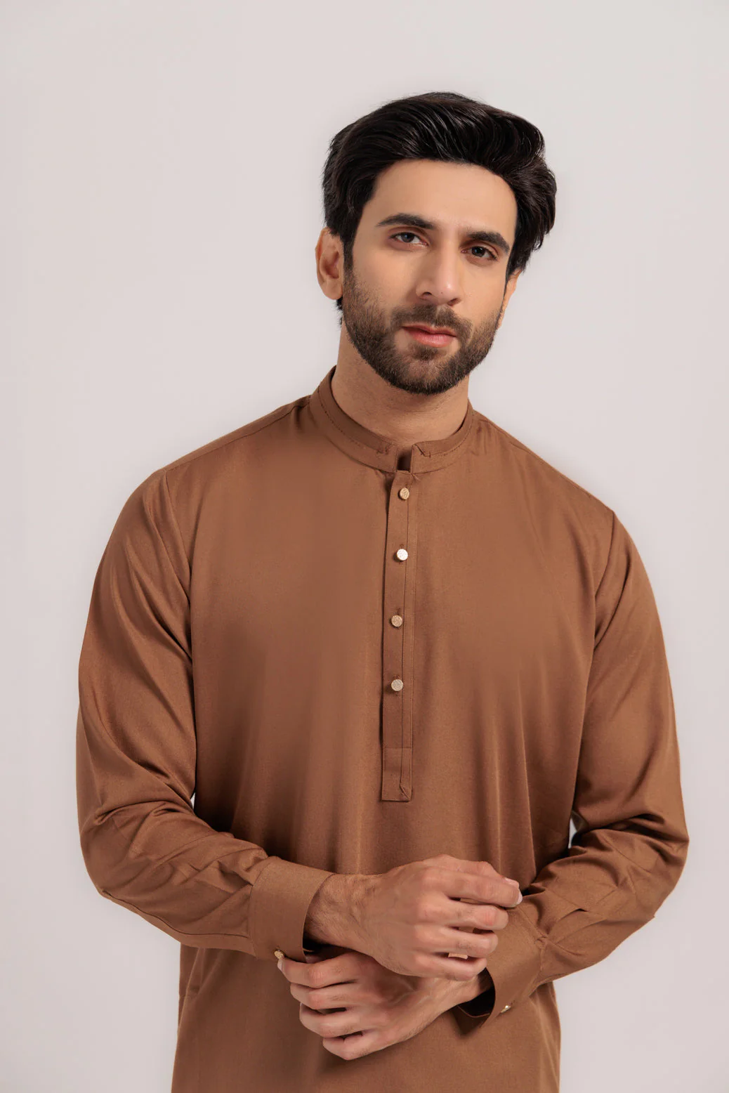 D-BROWN-BLENDED-KURTA SHALWAR - (KSRW24-034) - Image 3