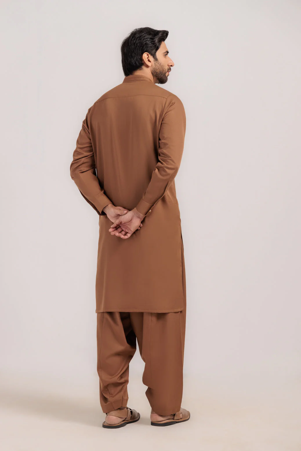 D-BROWN-BLENDED-KURTA SHALWAR - (KSRW24-034) - Image 5