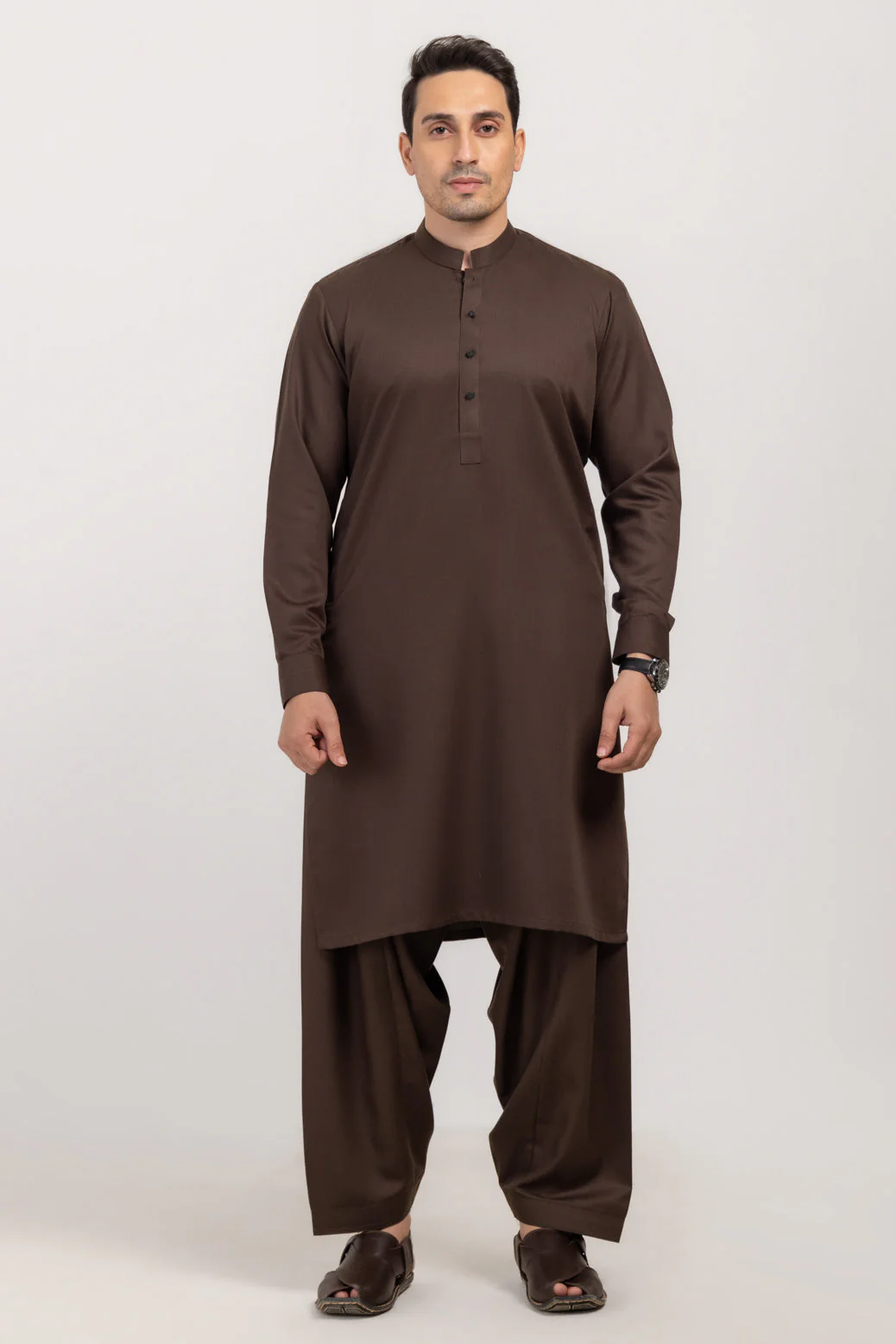 D-BROWN-BLENDED-SHALWAR SUIT  - (GSBW24-015) - Image 4