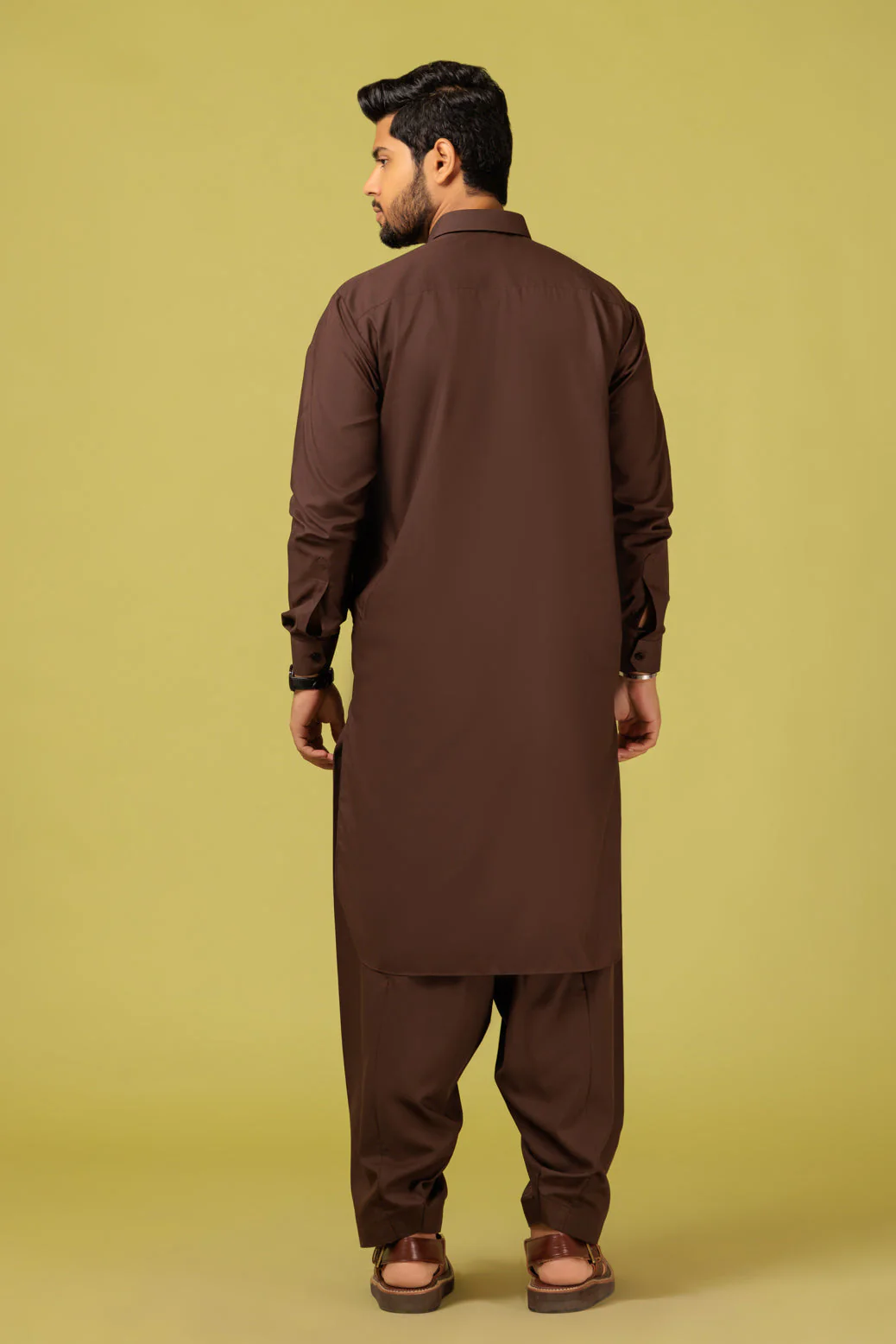 D-BROWN-BLENDED-SHALWAR SUIT - (GSSS23-027) - Image 5