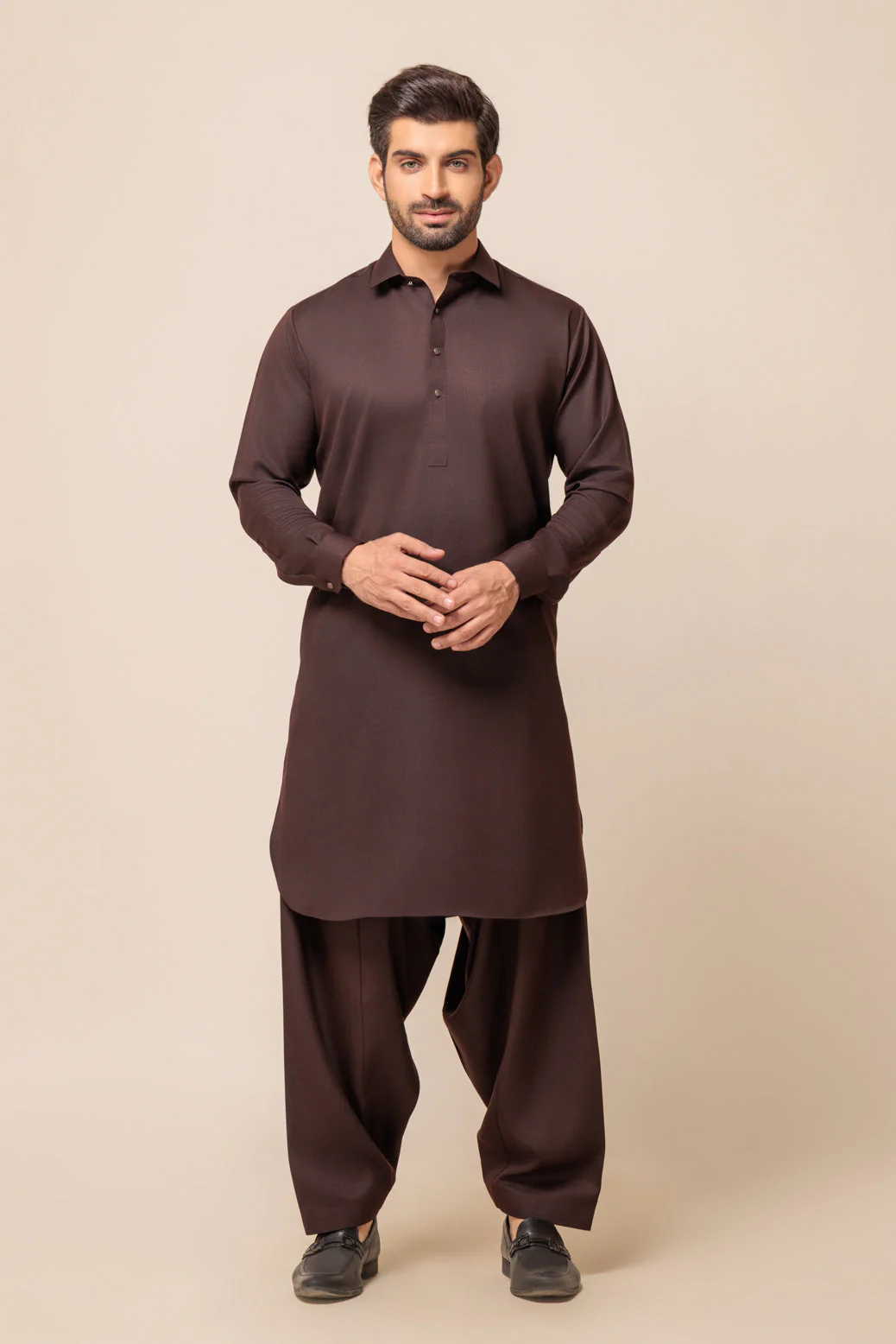 D-BROWN-BLENDED-SHALWAR SUIT - (GSSW23-083) - Image 2