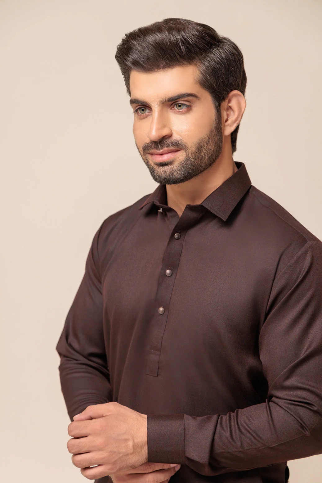D-BROWN-BLENDED-SHALWAR SUIT - (GSSW23-083) - Image 4