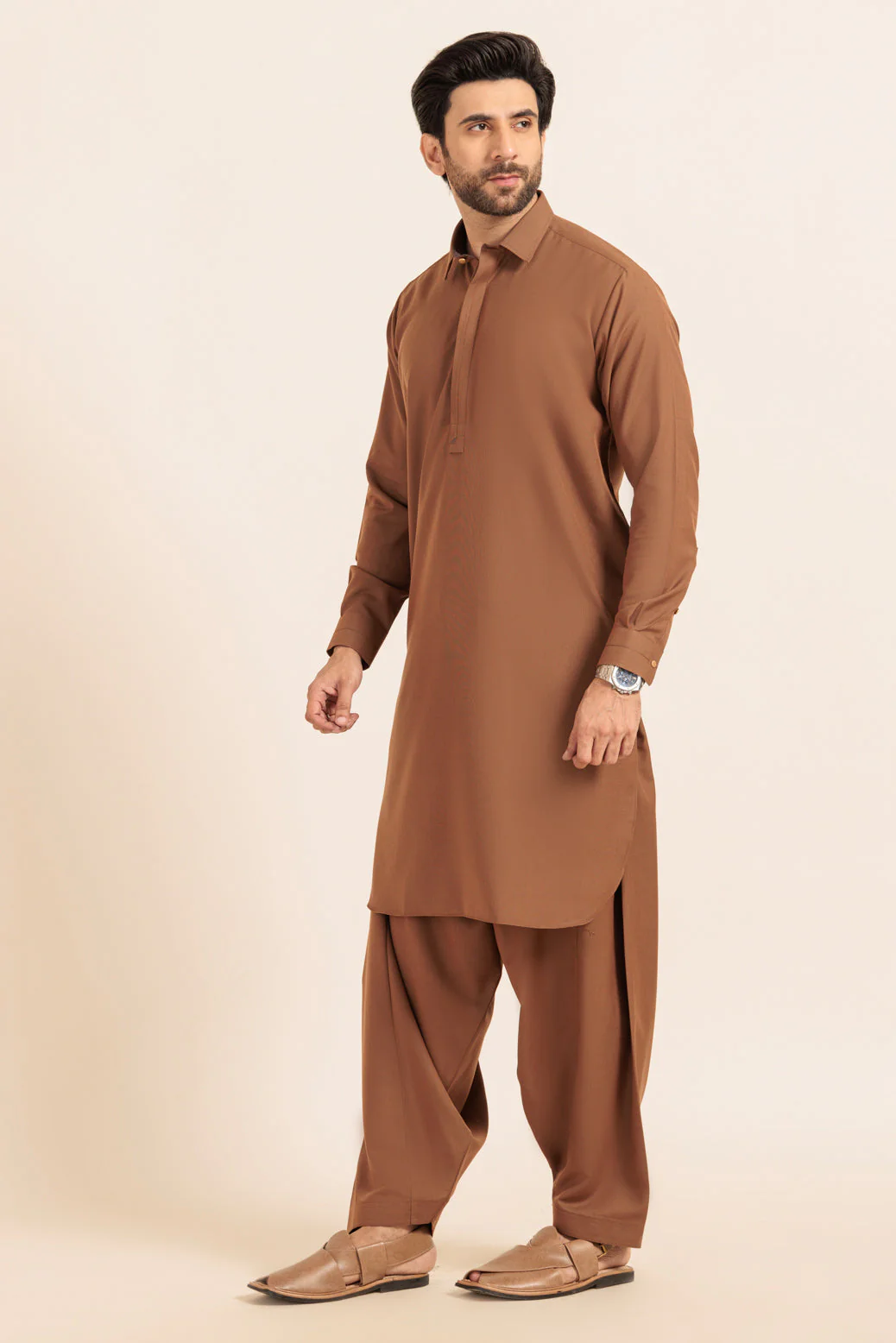 D-BROWN-BLENDED-SHALWAR SUIT - (GSSW24-016) - Image 4