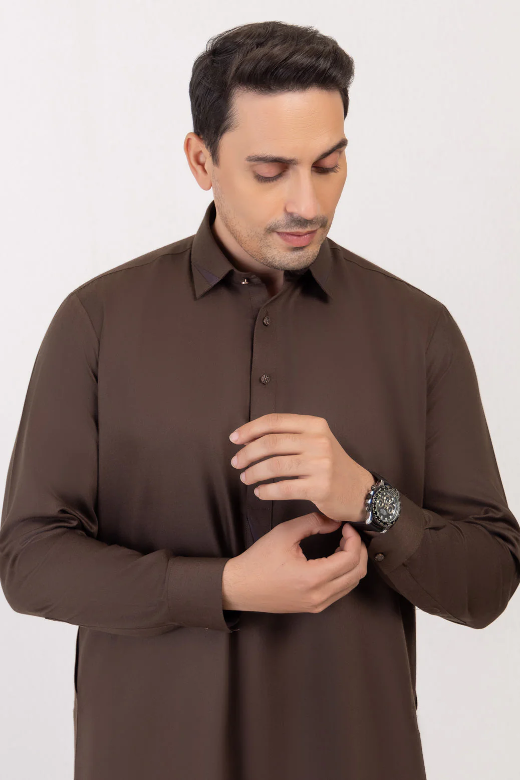 D-BROWN-BLENDED-SHALWAR SUIT  - (GSSW24-017) - Image 2